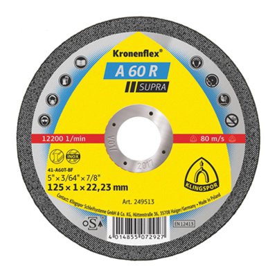 Klingspor A60R Supra Cutting-off Wheel