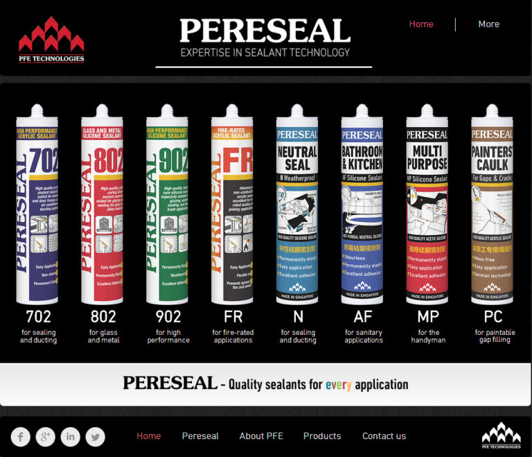 Pereseal Website
