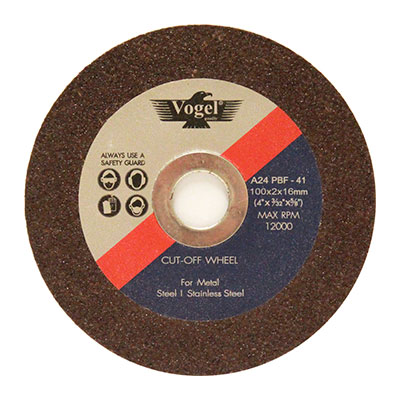 Vogel 4″ Cutting Wheel 100x2x16mm